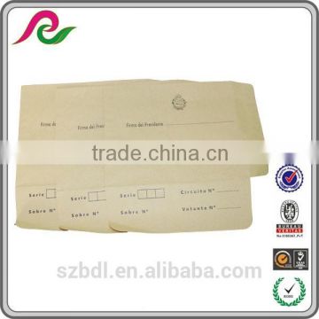 kraft envelope short side closed envelope glue flap