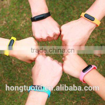 2016bluetooth heart rate smart bracelet waterproof tnew intelligent wrist band fitness Customized Oem Silicone TPU Wristband