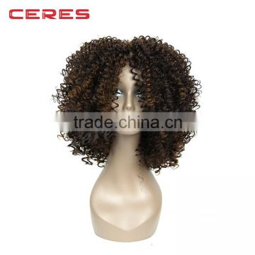 Popular Black Women Afro Kinky Curly Wigs With Baby Hair for African American Synthetic Lace Front Wig                        
                                                Quality Choice