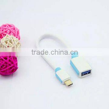 2016 Wholesale Environmental Type C to USB3.0 OTG Cable Quick Charge And Sync Data Line