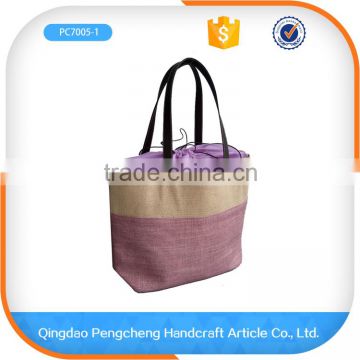 Hot sell fashoin colorful summer printed promotional straw buy jute bag with handle                        
                                                                                Supplier's Choice