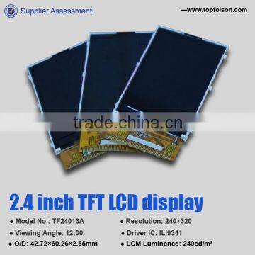 2.4 inch tft lcd monitor 240*320 resolution for smart watch