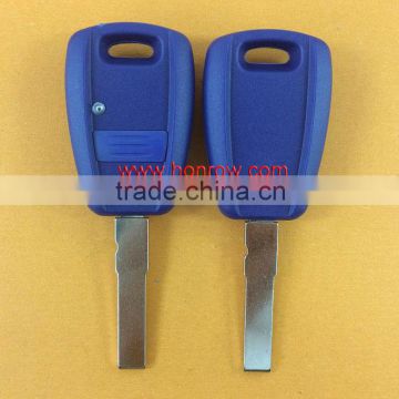 Fiat 1 button key blank Without Logo (Bule Color)