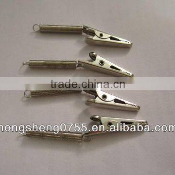 Manufacture Alligator clip with spring