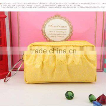 High Quanlity PU Shiny Cosmetic Bag Candy Colors Women Purseunique Makeup Bags photo-2