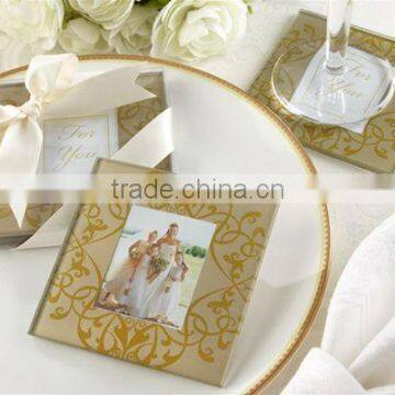 wedding favors glass coaster