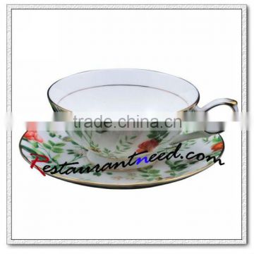 B161 200ml YAMI Salix Leaf Tea Cups & Saucers 2 Set