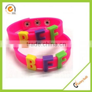 Adjustable silicone bracelets Bulk cheap silicone wristbands