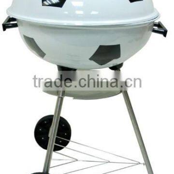 portable charcoal bbq, black colros, height led , round shape ,easy to carry.