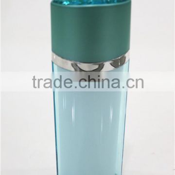 Newest eye shape plastic acrylic lotion bottles with pump for cosmetic packaging