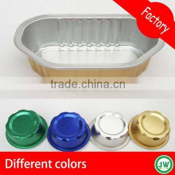 colorful aluminum foil puffing cup with lid