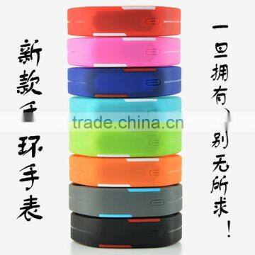 2016 New Fashion Silicone Touch Screen LED Bracelet Digital Wrist Watch For Promotion photo-6