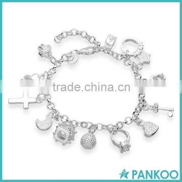 Wholesale 925 silver charm bracelet ,fashion Jewelry bracelet charms for women