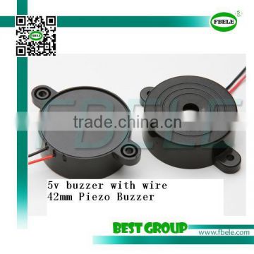 hot sell 12v 80DB 42mm buzzer with wire FBPB4216A