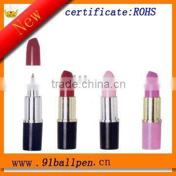 Plastic lipstick ball pen