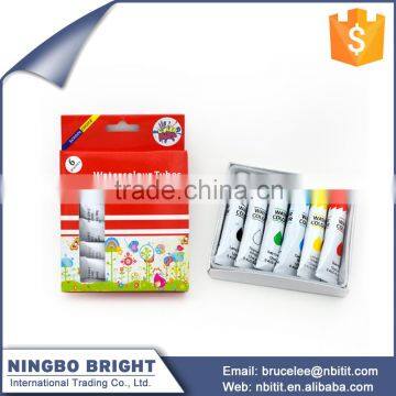 2016 hot selling 6 water color tubes