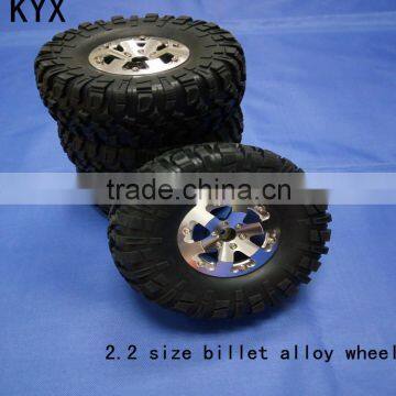 kyx 2.2 size billet machined alloy wheel for 1/10 scale D90 racing car