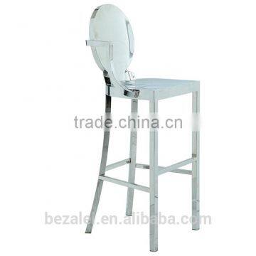 Modern Champage Gold Coated Stainless Steel Dining Chair Series Display Chair photo-3