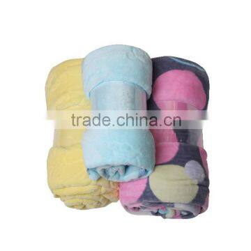 colorful printed micro plush coral fleece throw blanket