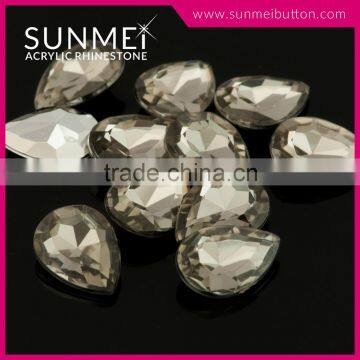 Non-Heavy Metal Wholesale Drop Shape Acrylic Plastic Gems For Decoration