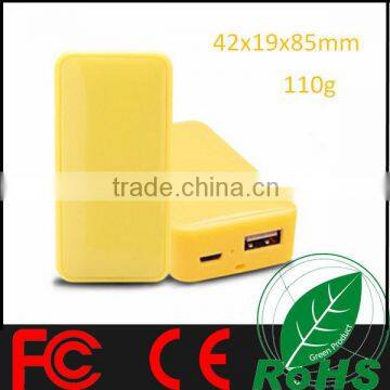 china new products 2014 the smallest power bank with 5000mAh