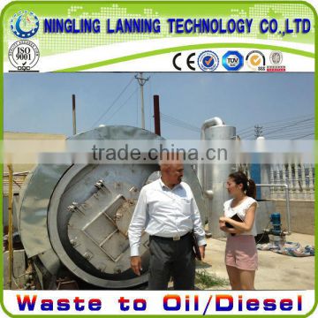 10 tons capacity waste engine oil distillation machine