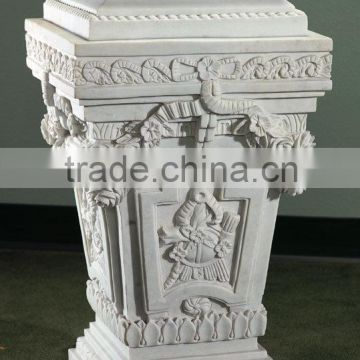 Royal manor design natural stone granite marble column base