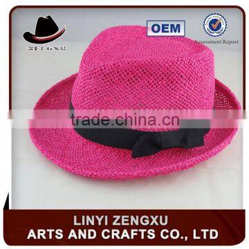 cheap colorful straw fedora hats for women