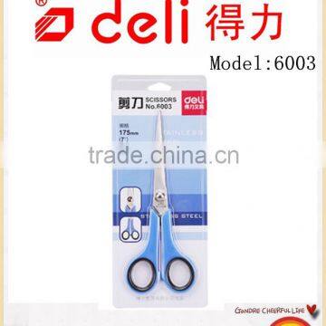 Deli Stainless steel scissors for Office Supply Model 6003 dark blue