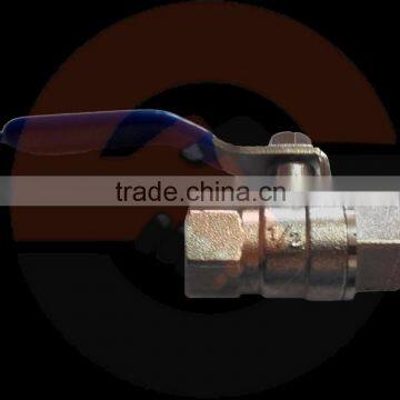 1/4", 3/8', 1/2" NPT, BSP threaded Brass Female Ball Valve with chrome, nickel plating