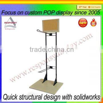 Wood And Metal Display Rack Display Holder With Hooks