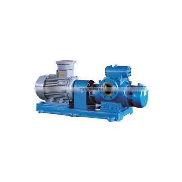 Horizontal twin screw pump for high viscosity medium bitumen pitch asphaltpump