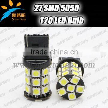 Car 5050 SMD T20 LED Wedge Rear Turn Signal/Tail Brake Lamp Bulb Light 12V canbus t20 7440 W21W led reverse light