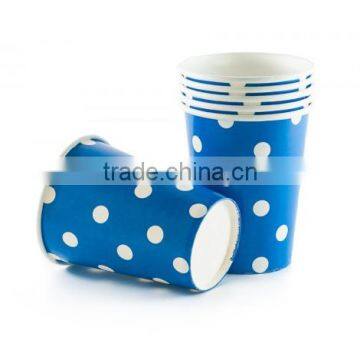 Christmas tree disposable paper cup with bule color