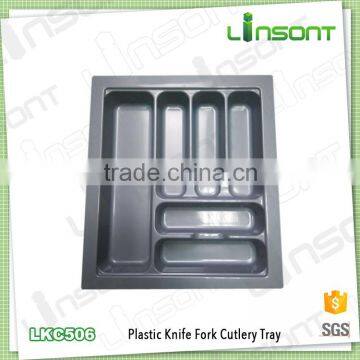 Advanced plastic cutlery set kitchen cabinet plastic tray for fork