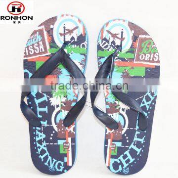 new fashion non-slip men blue EVA flip flops slippers