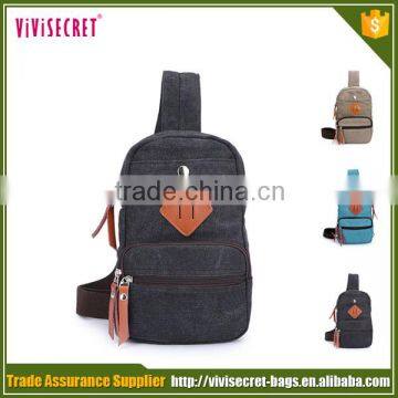 Wholesales men messenger bag canvas waist pack black mens chest bags