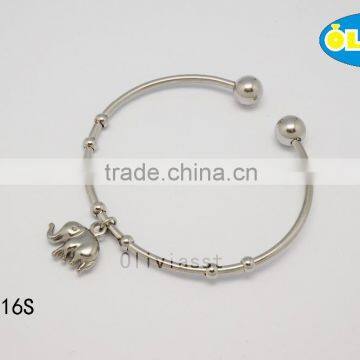 Olivia Jewelry Newest jewelry Love Bangle Design Stainless Steel Open Cuff Bracelet Women