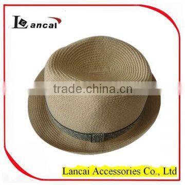 2016 Wholesale Natural Straw Mens' Trilby