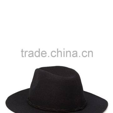 Wool Fedora Hat With The Twisted Band