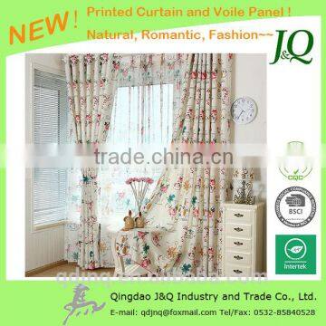 Polyester Printed Eco-friendly Modern Fancy Curtains Draps