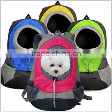 Nylon Pet Dog Travel Carrier Bag / Mesh Head Out Puppy Double Shoulder Pack / dog traver carrier bag