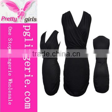 Black backless bandage dress for sale