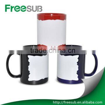 Promotional Wholesale 11oz Color Changing Mug White For Sublimation