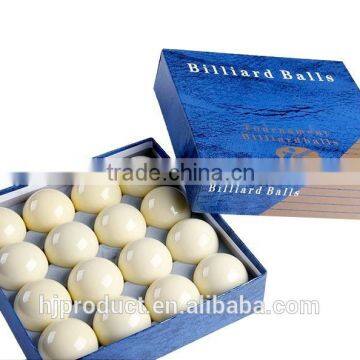 Economic 52.5mm(2-1/16") high quality Resin Blue box 3A Pool table cue ball/ Factory promotion