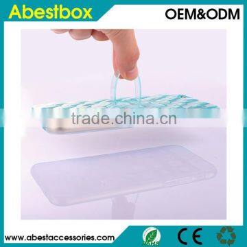 for iphone 6 TPU Ice Case, Transparent Clear TPU Soft Flexible Case with Ring Stand for iphone 6
