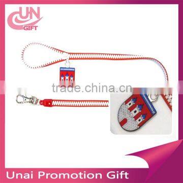 China Wholesale Cheap zipper lanyard