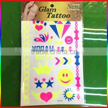 Newest Fluorescence Temporary Tattoo Body Water Based Tattoo photo-3