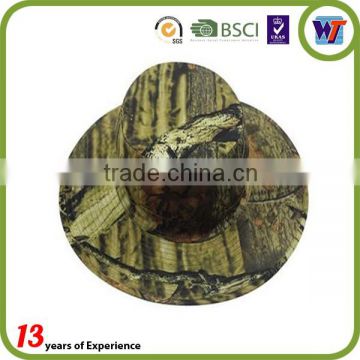 China made fashion flat top camo trucker hat forest custom military cap for mens