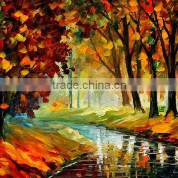 Handwork Heavy Acrylic Knife Scenery Oil Painting 52588